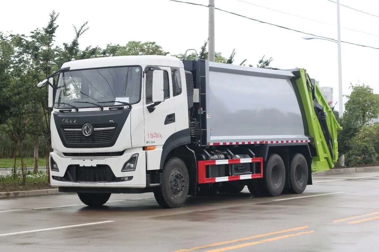 东风天龙国六20方后双桥压缩垃圾车